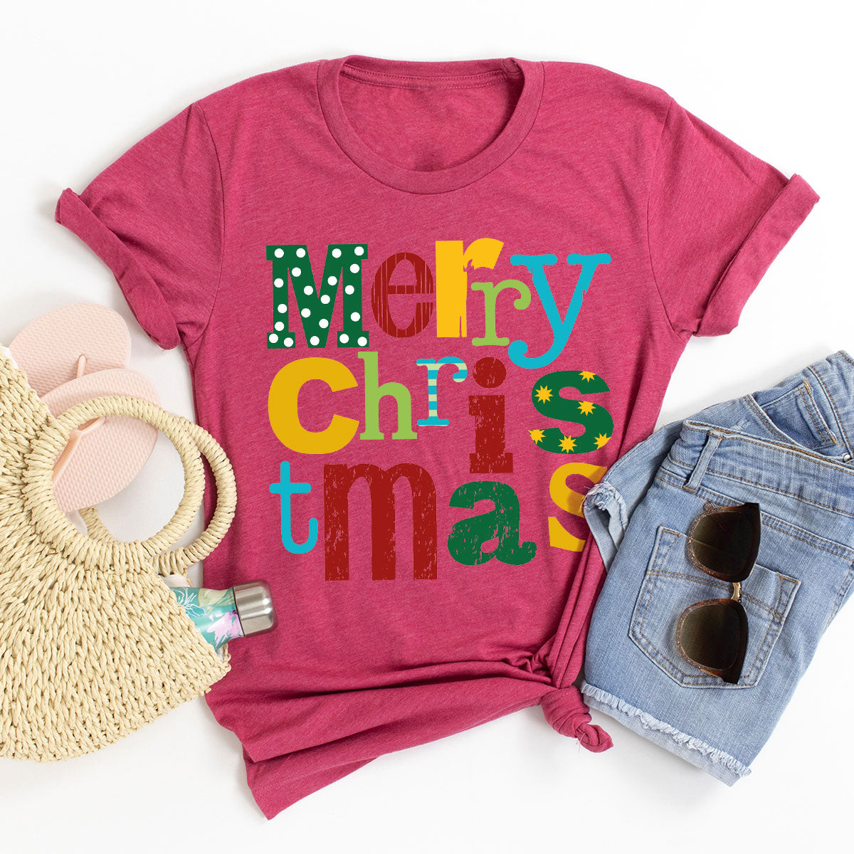 Merry Christmas Shirt, Family 2023 Tee, Xmas T-Shirt product image 23