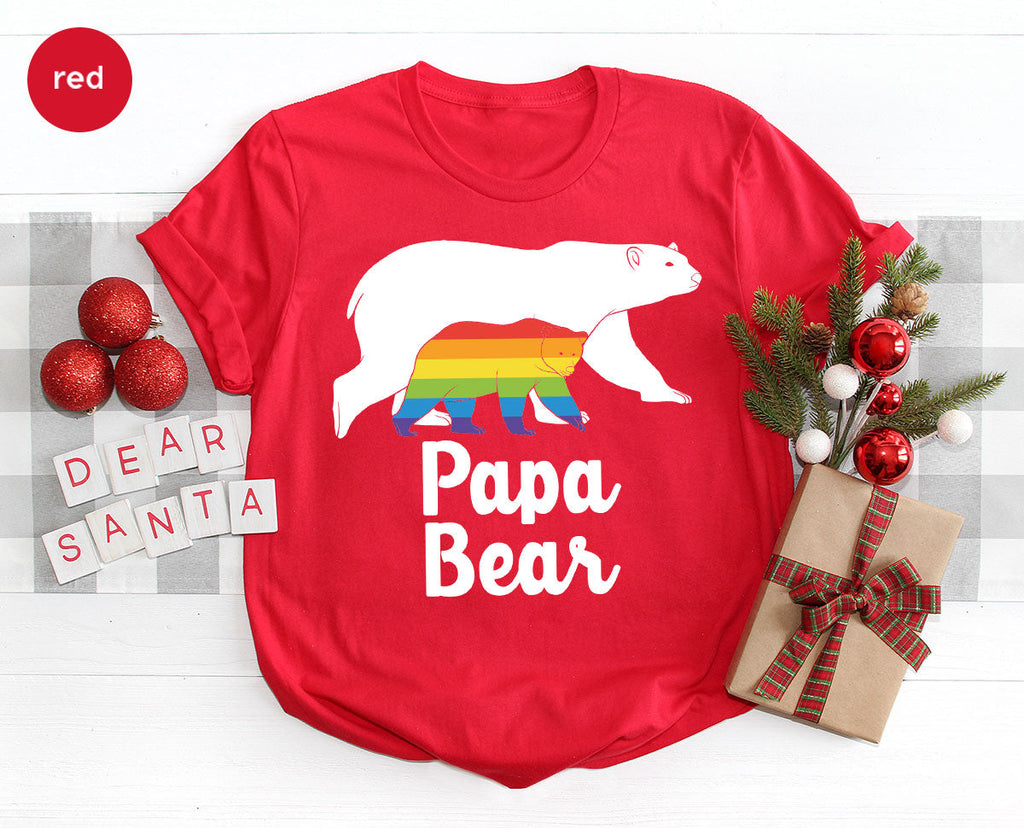 Papa Bear Shirt, T-Shirt, LGBT Rainbow Tee product image 45