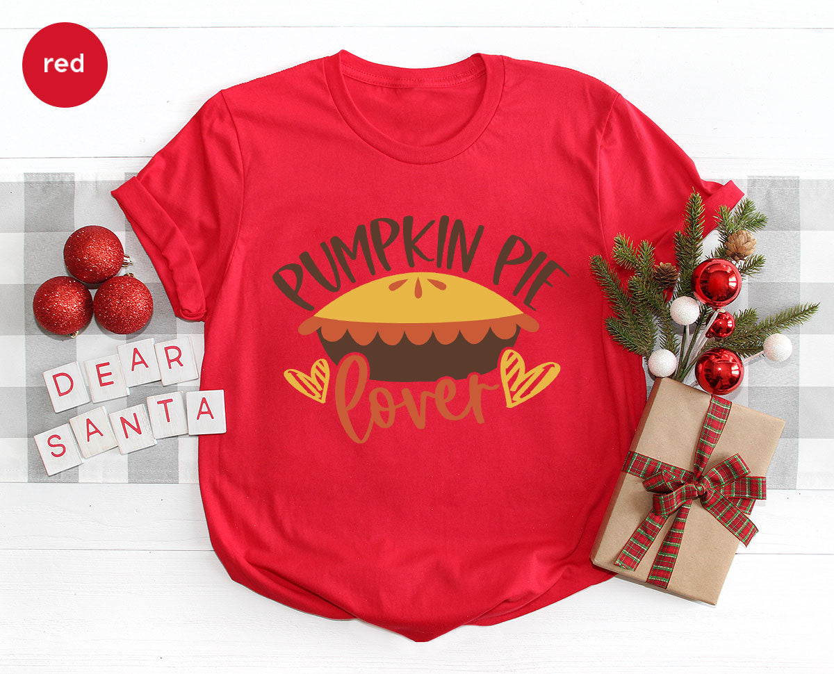 Kids Thanksgiving Shirts, Pumpkin Pie Graphic Tees, Gift product image 58
