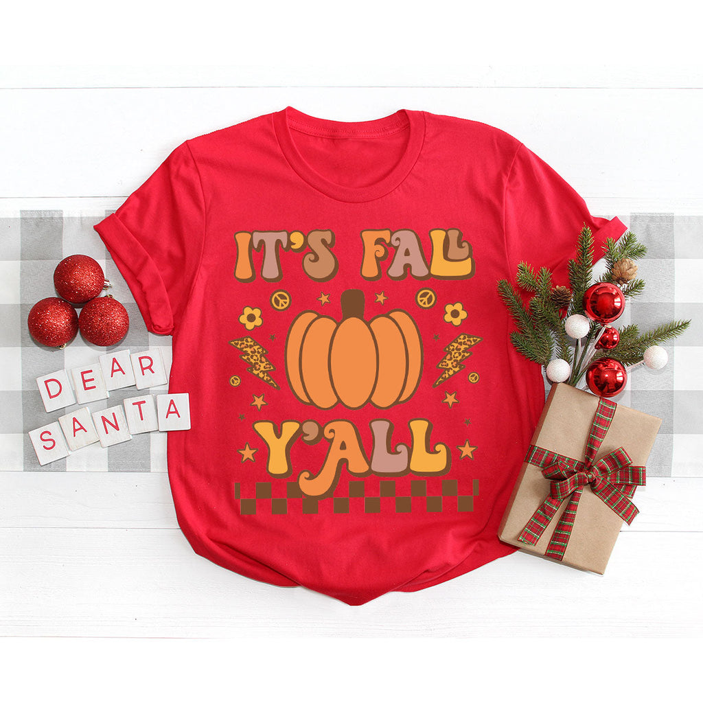 Halloween Fall Shirt, It's Y'Fall T-Shirt, Hoodie, Long product image 30