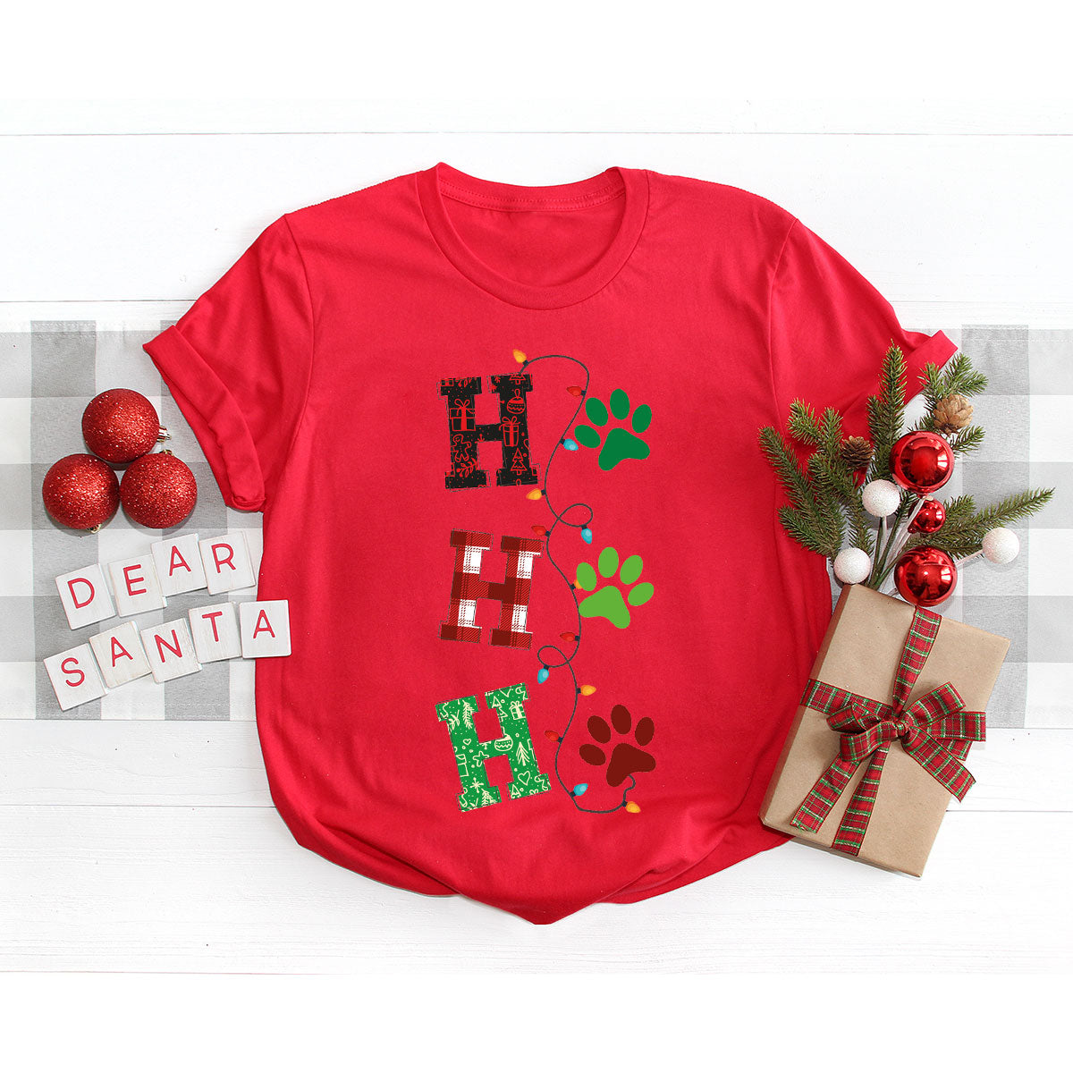 Christmas Cat Shirt, Santa Clause T-Shirt For Mom, Pet product image 34