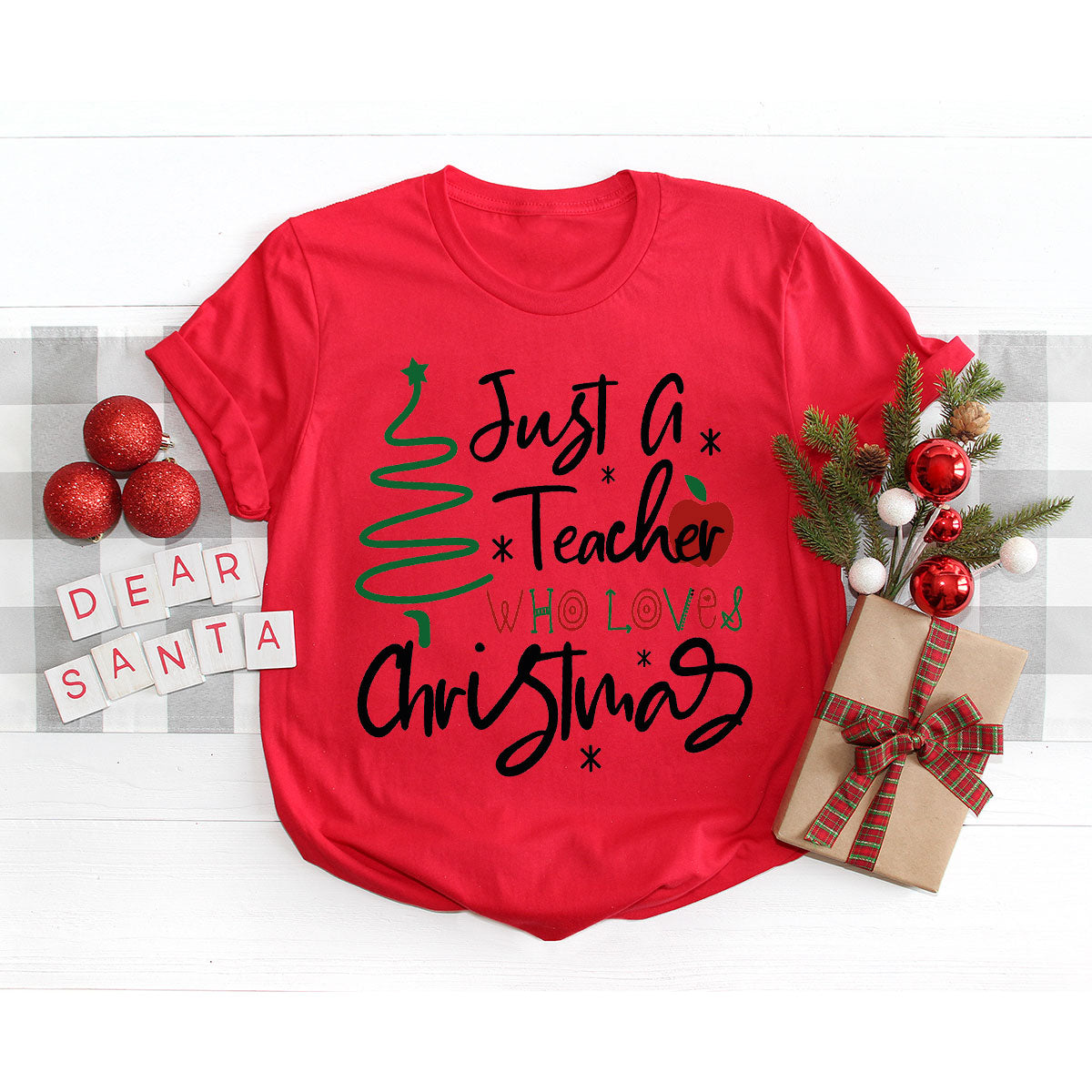 2023 Christmas Love Shirt, Just A Teach Who Loves Tee, Xmas product image 34