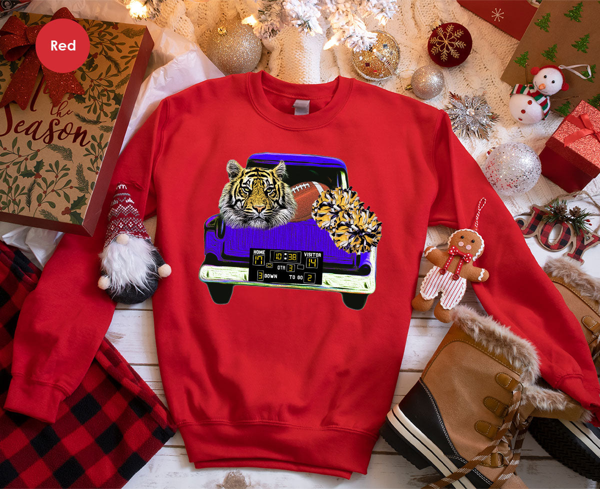 Football Truck Shirt, Tiger Graphic Tees, Mom TShirt, Gifts product image 65