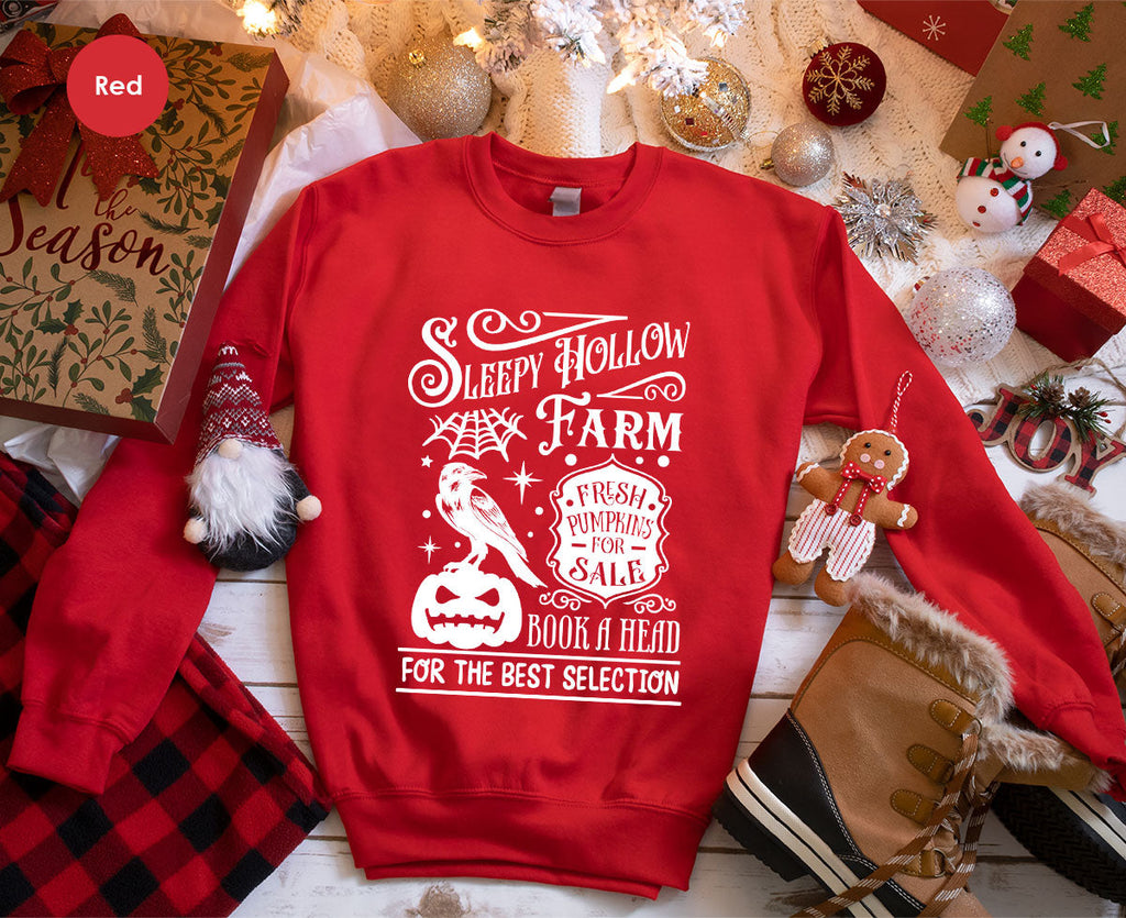 Halloween Sweatshirt, Farmer Outfit, Pumpkin Shirt, Spooky product image 108