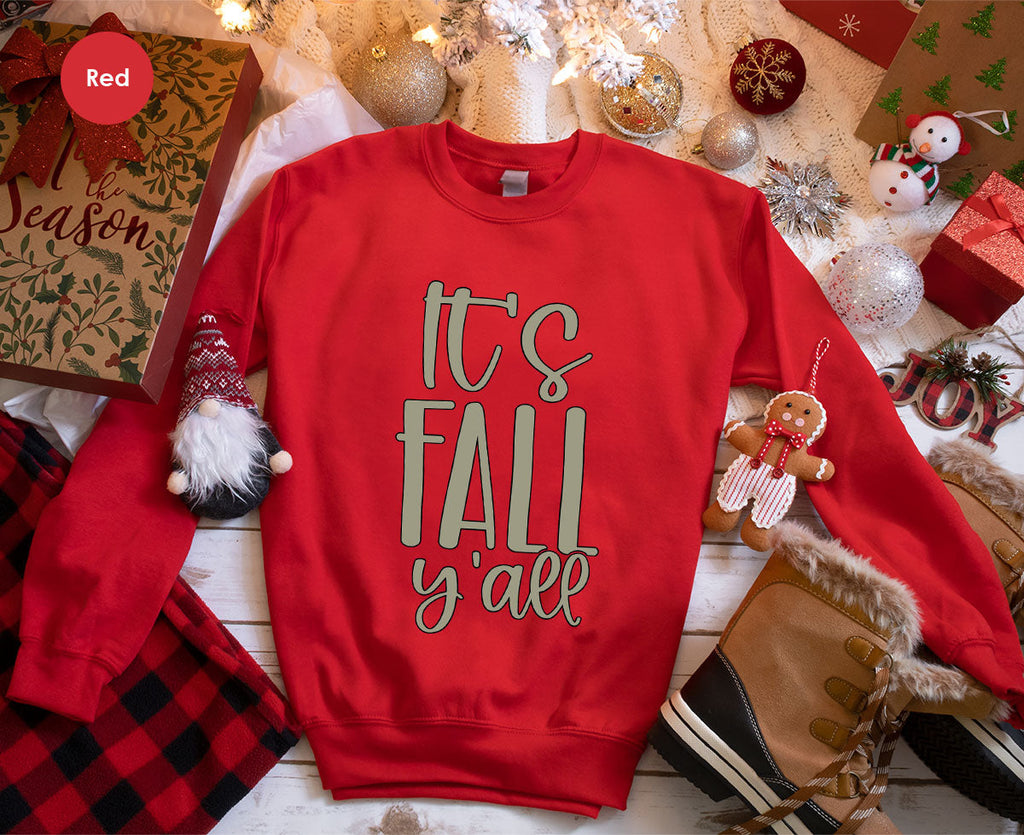 Fall Crewneck Sweatshirt, Its Yall T-Shirt, Gifts, for Her product image 110