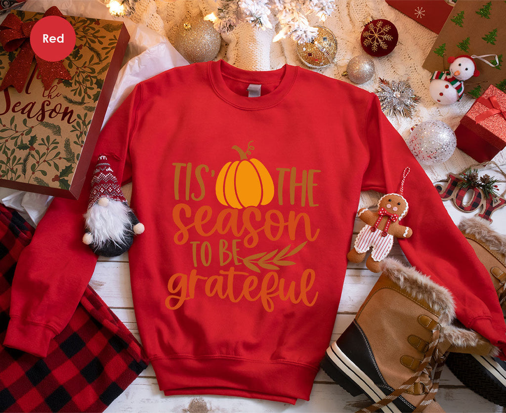 Fall T-Shirt, Autumn Crewneck Sweatshirt, Thanksgiving product image 110