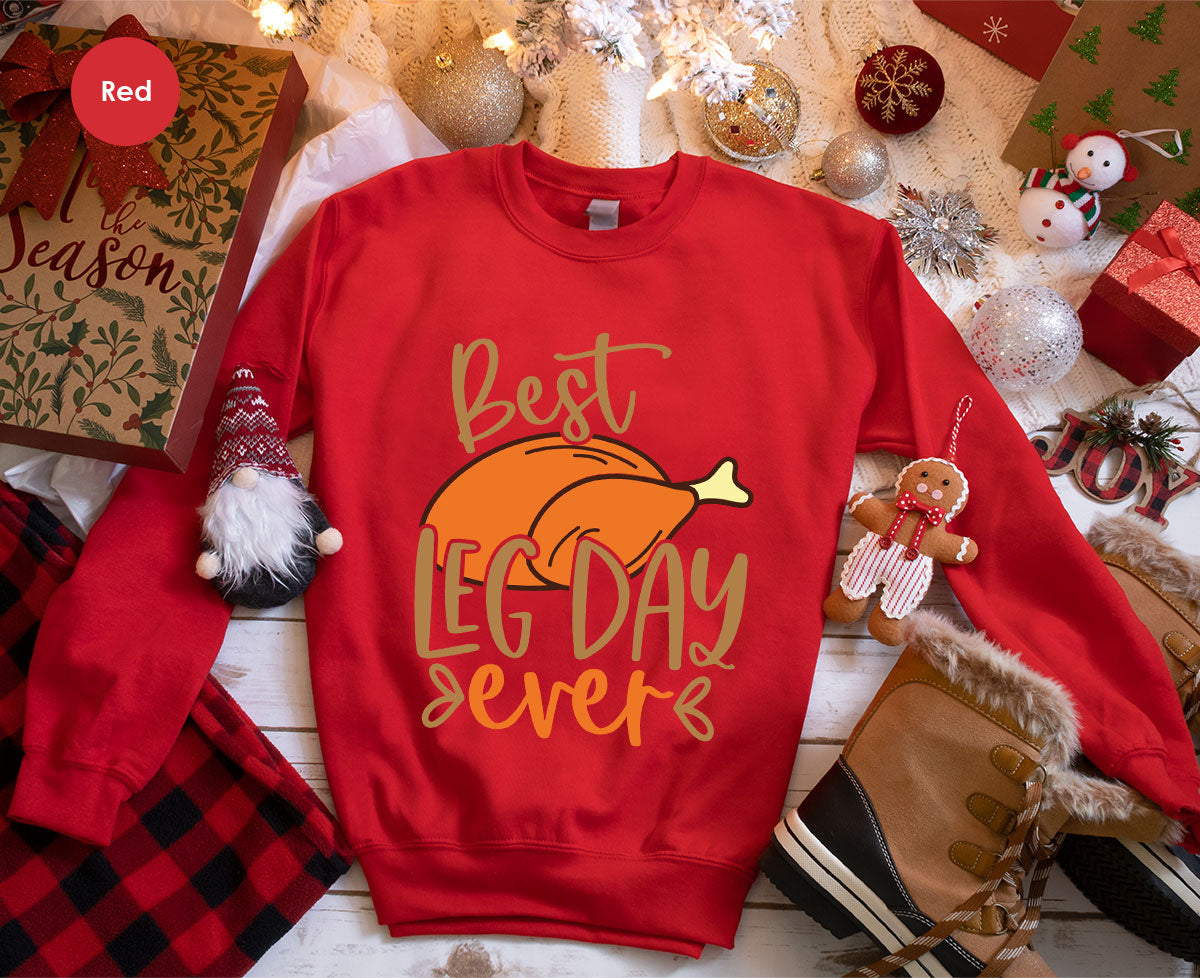 Funny Thanksgiving Shirts, Turkey Graphic Tees, Fall product image 47
