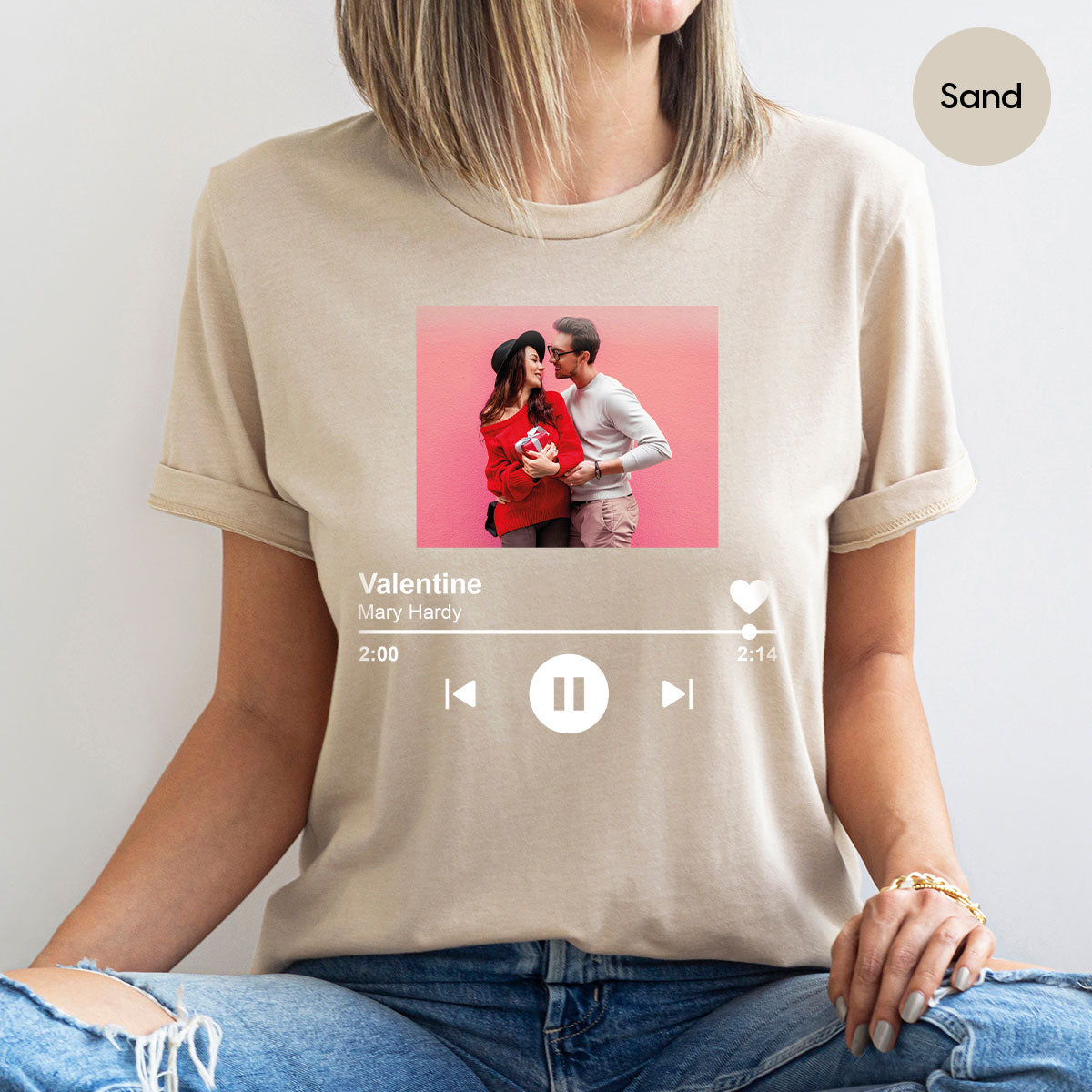 Custom Photo Valentine's Day Shirt, Personalized Gift product image 3
