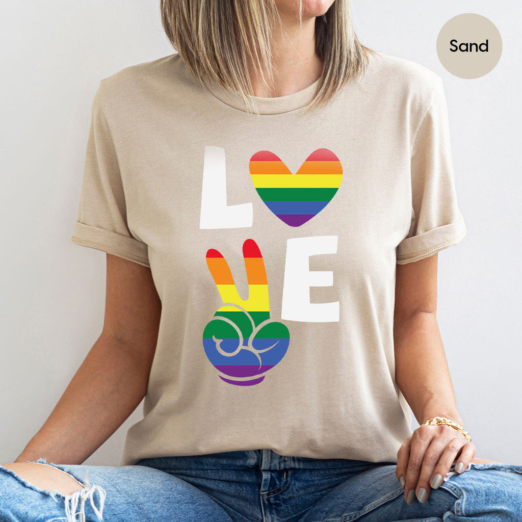 LGBT Love Shirt, Rainbow Glory T-Shirt, Pride Tee product image 50