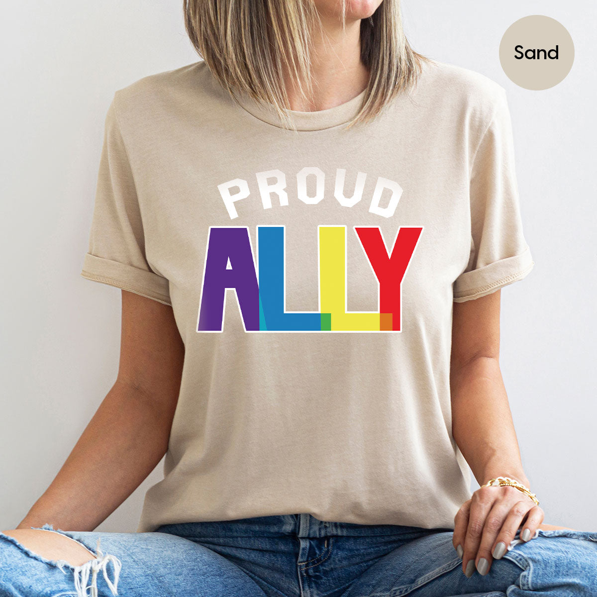Proud Ally Shirt, LGBT T-Shirt, Tee product image 50