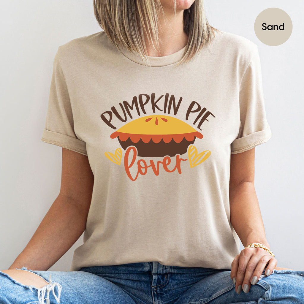 Kids Thanksgiving Shirts, Pumpkin Pie Graphic Tees, Gift product image 60