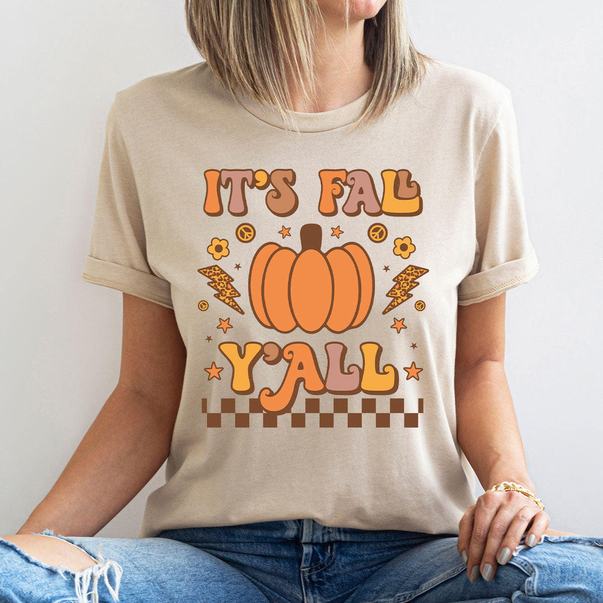 Halloween Fall Shirt, It's Y'Fall T-Shirt, Hoodie, Long product image 31