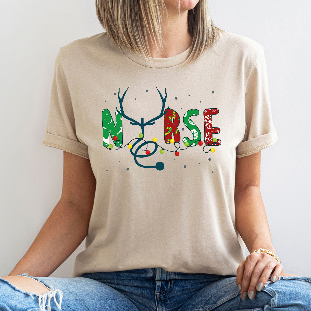 Christmas Nurse Shirt, Health Employee T-Shirt, Gift for product image 25