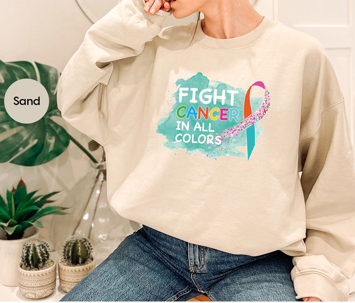 Fight Against Cancer Shirt, Warrior T-Shirt, With All Colors product image 43