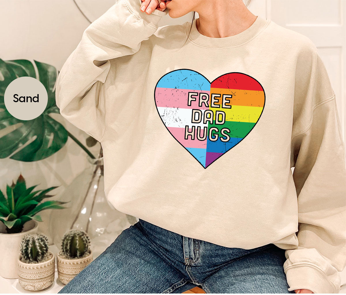 Free Dad Hugs Shirt, LGBT Pride T-Shirt product image 51
