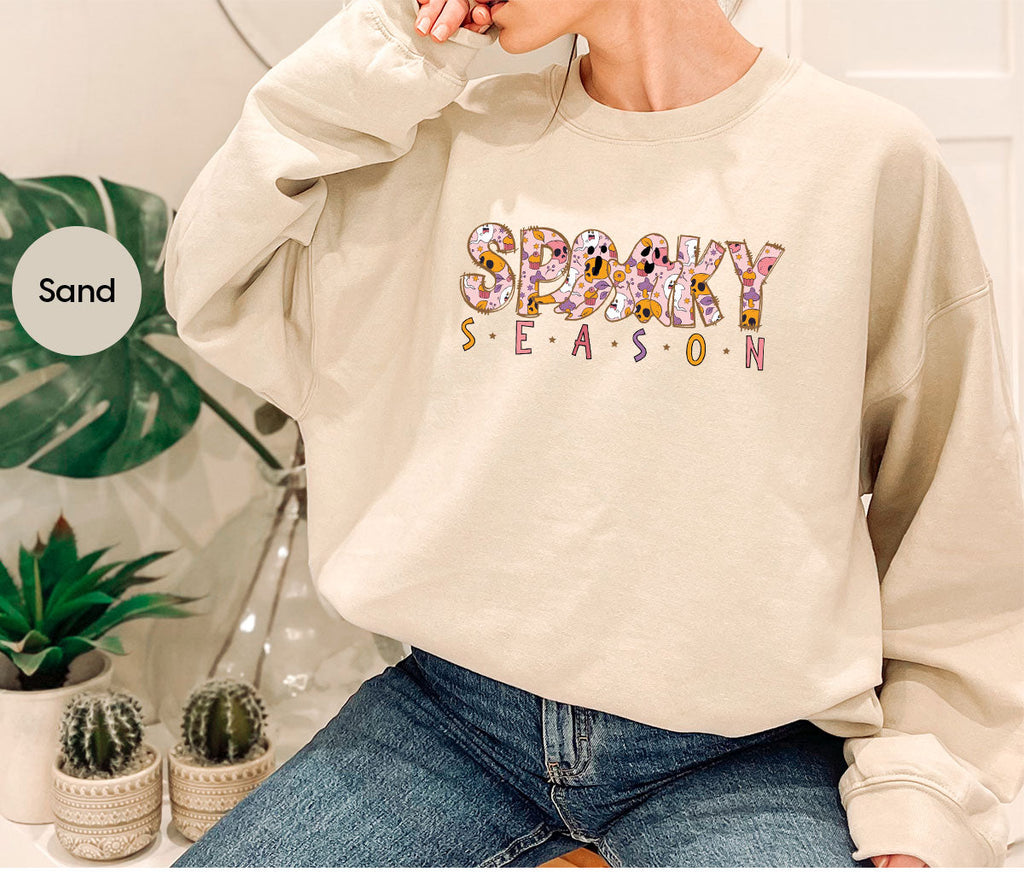 Ghost Graphic Tees, Cute Kid Halloween Shirt, Spooky product image 110