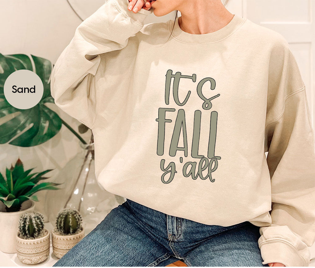 Fall Crewneck Sweatshirt, Its Yall T-Shirt, Gifts, for Her product image 112