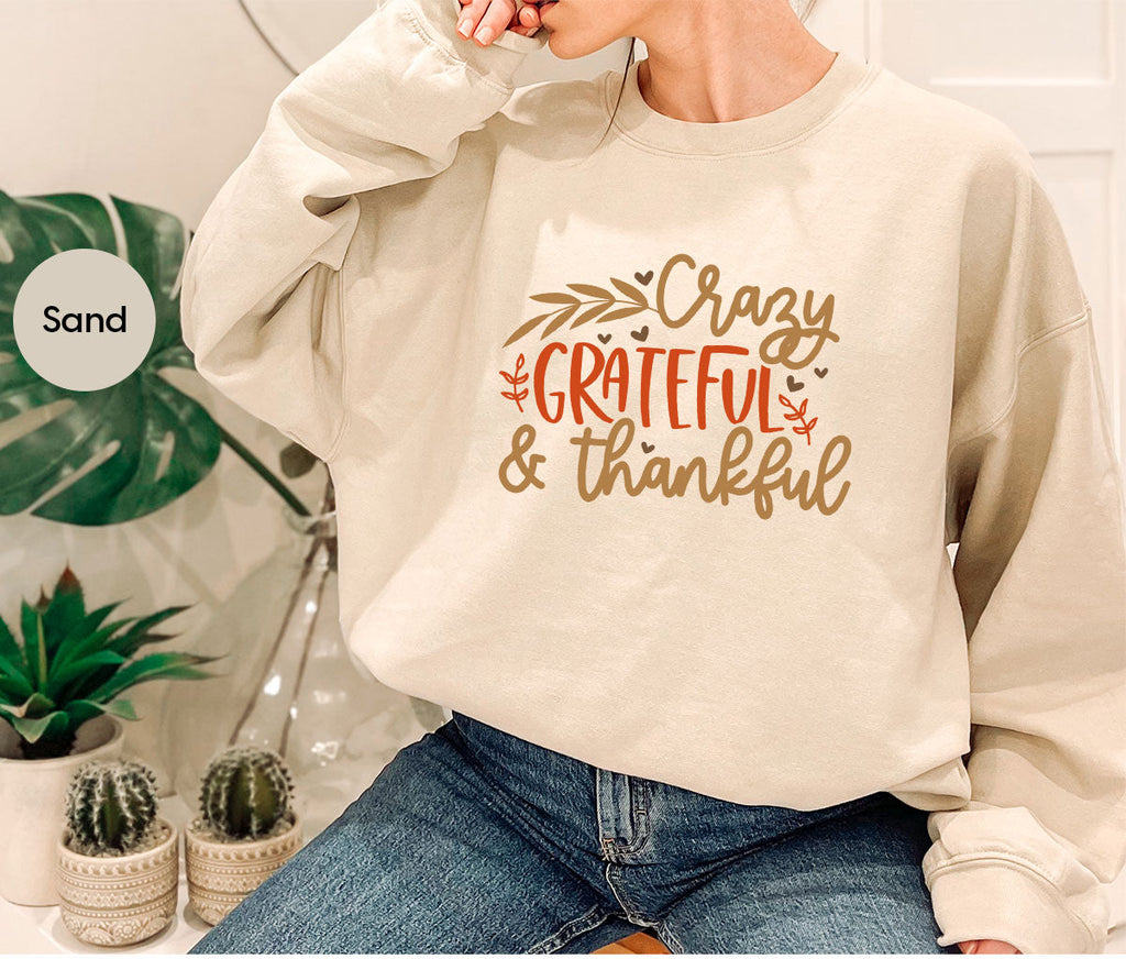 Funny Fall T Shirt, Gift for Her, Crazy Grateful Thankful product image 66