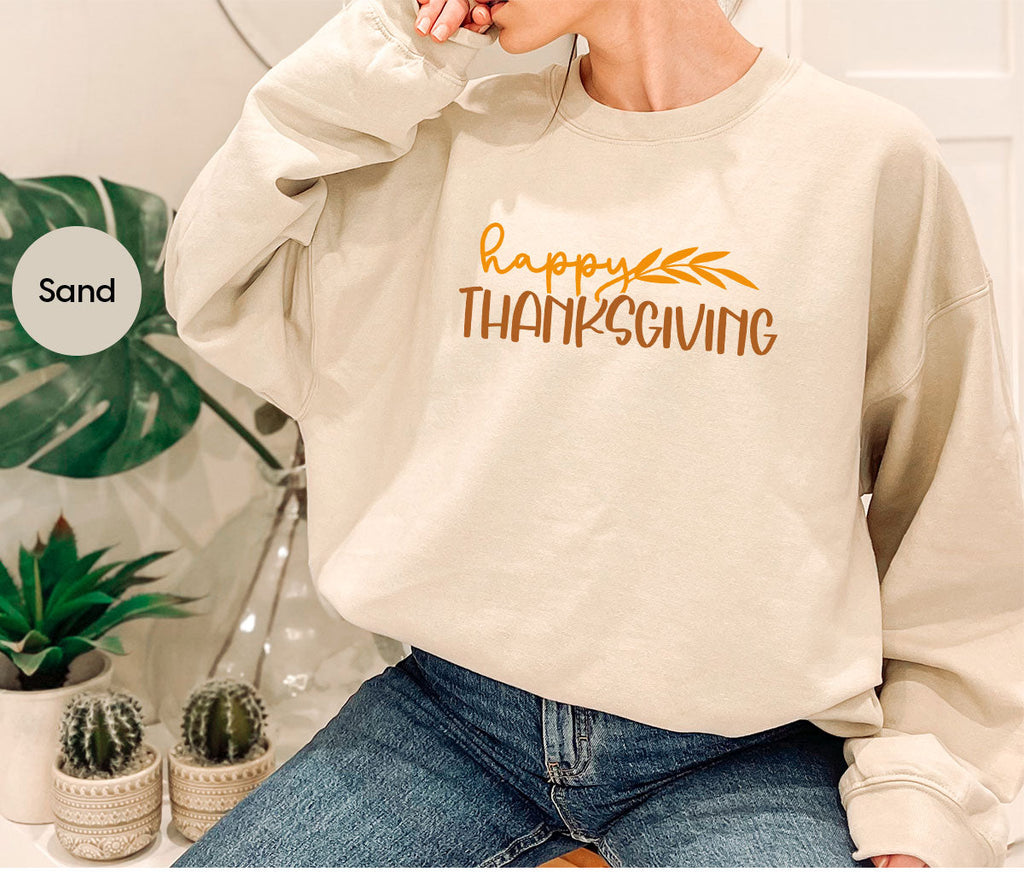 Happy Thanksgiving Shirt, Fall Crewneck Sweatshirt, Family product image 51