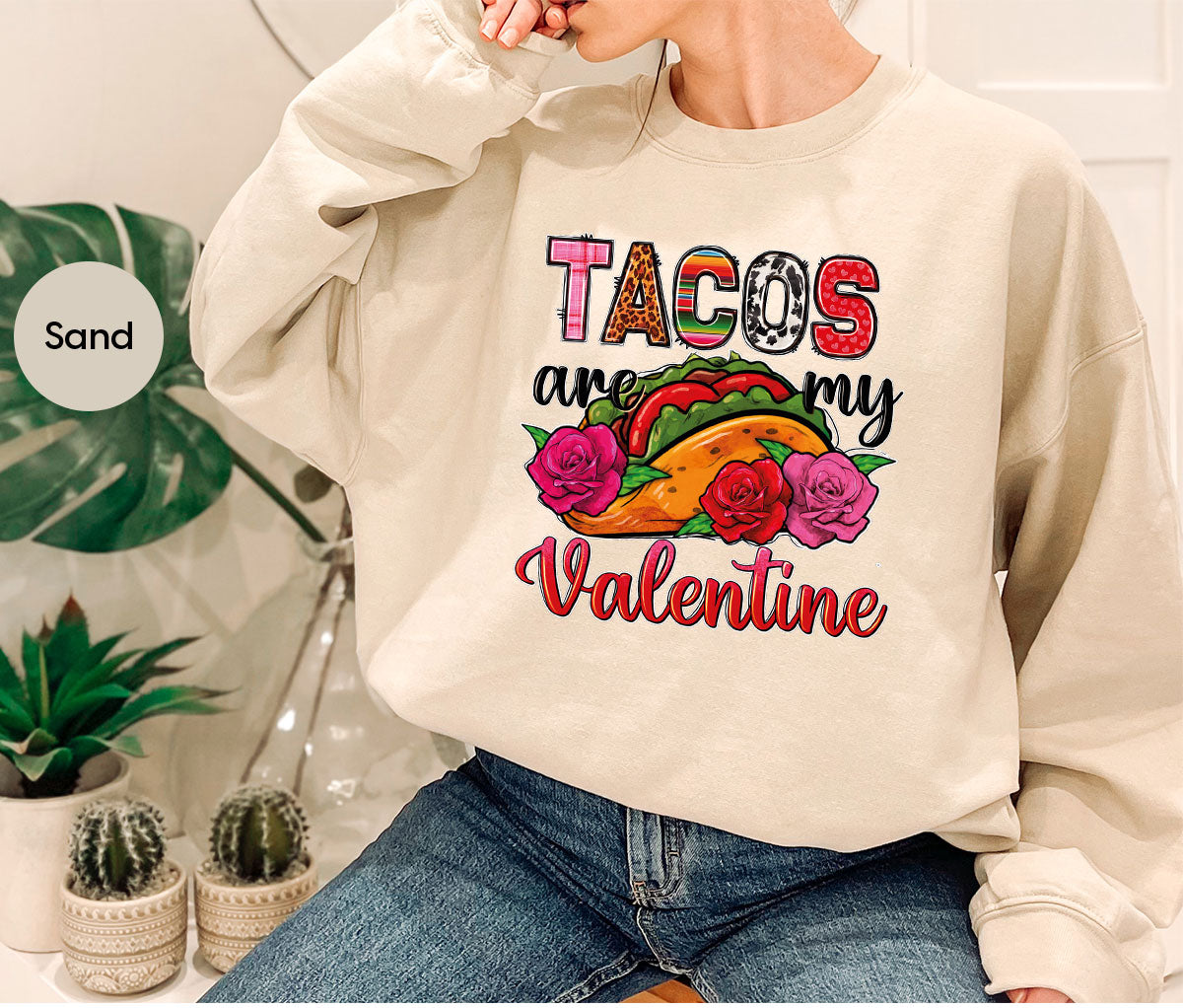 Tacos Are My Valentine Shirt, Gift To My Taco Lover, product image 51