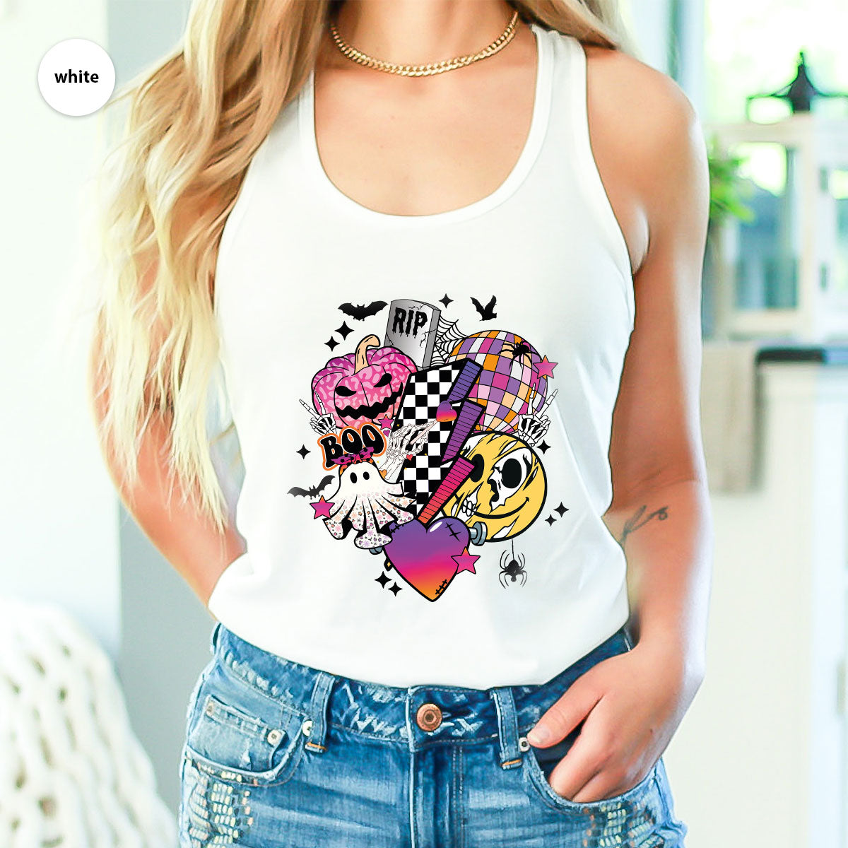 Halloween Shirt, Gifts, Spooky Season Pumpkin Graphic Tees product image 103