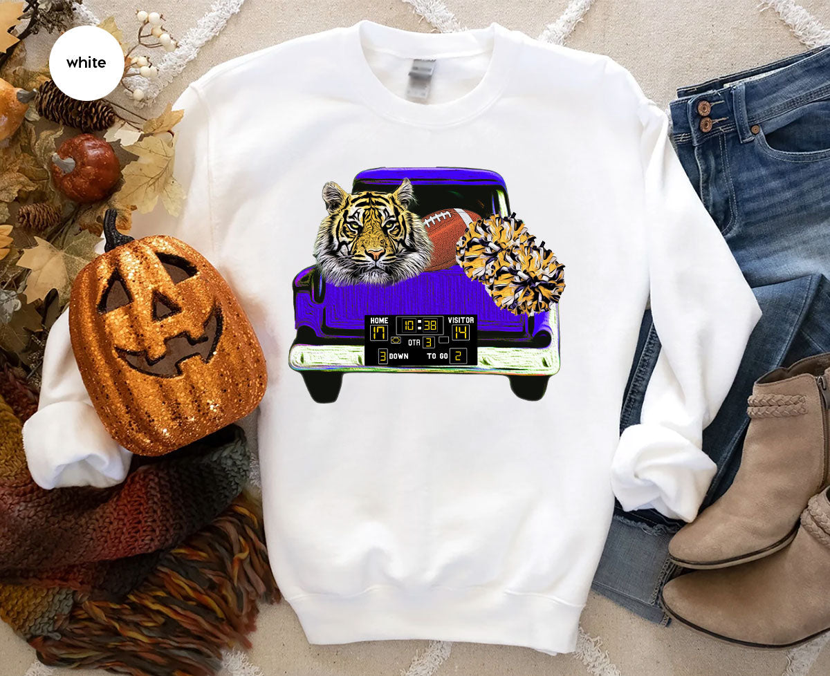Football Truck Shirt, Tiger Graphic Tees, Mom TShirt, Gifts product image 74