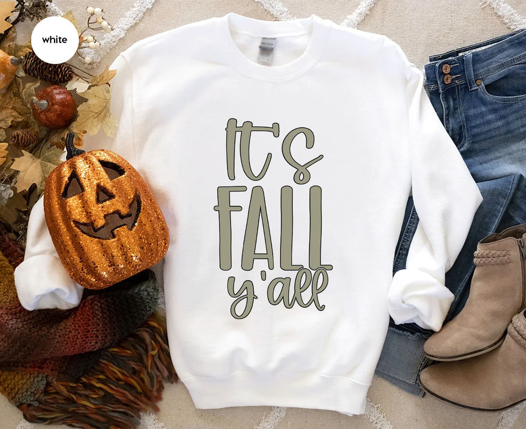 Fall Crewneck Sweatshirt, Its Yall T-Shirt, Gifts, for Her product image 119