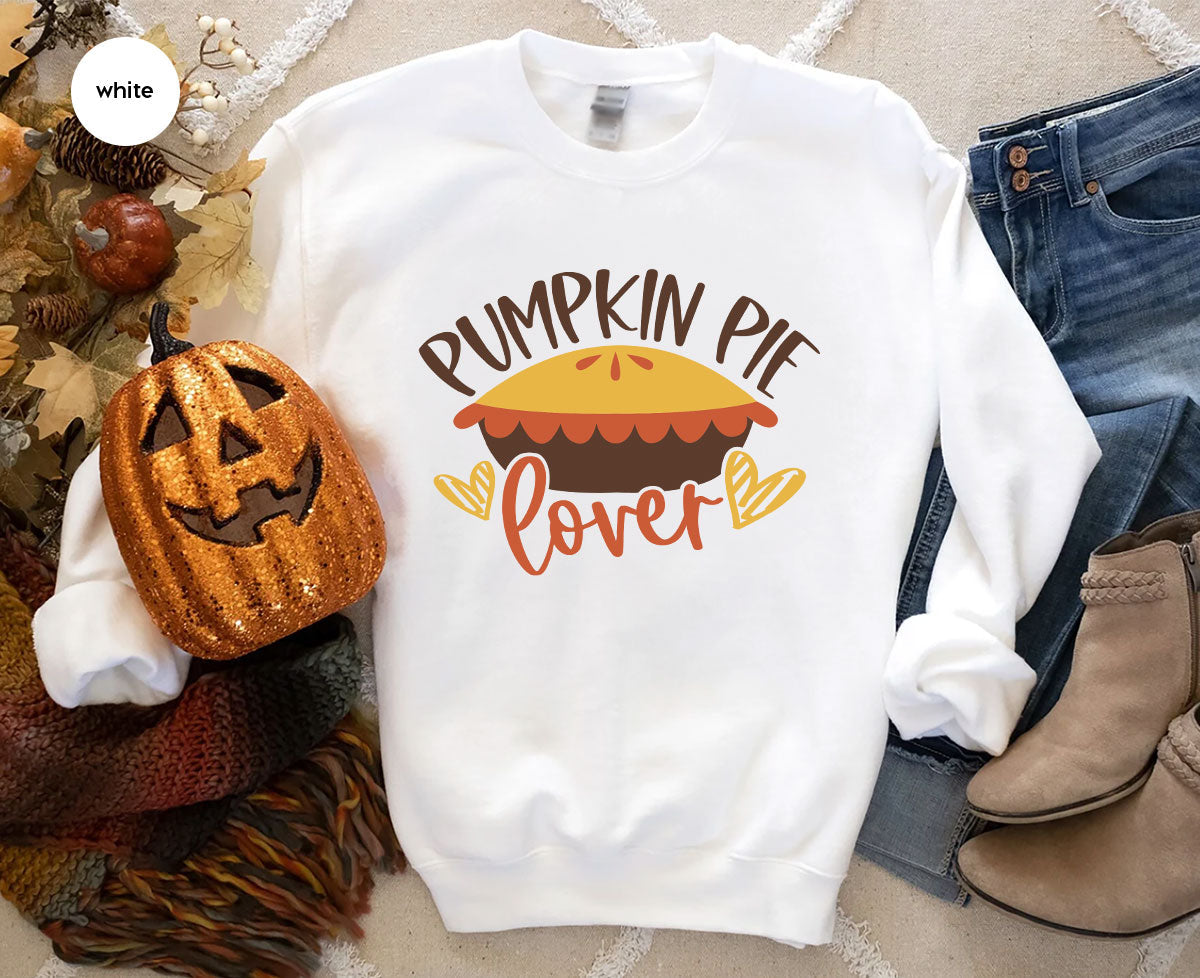 Kids Thanksgiving Shirts, Pumpkin Pie Graphic Tees, Gift product image 68