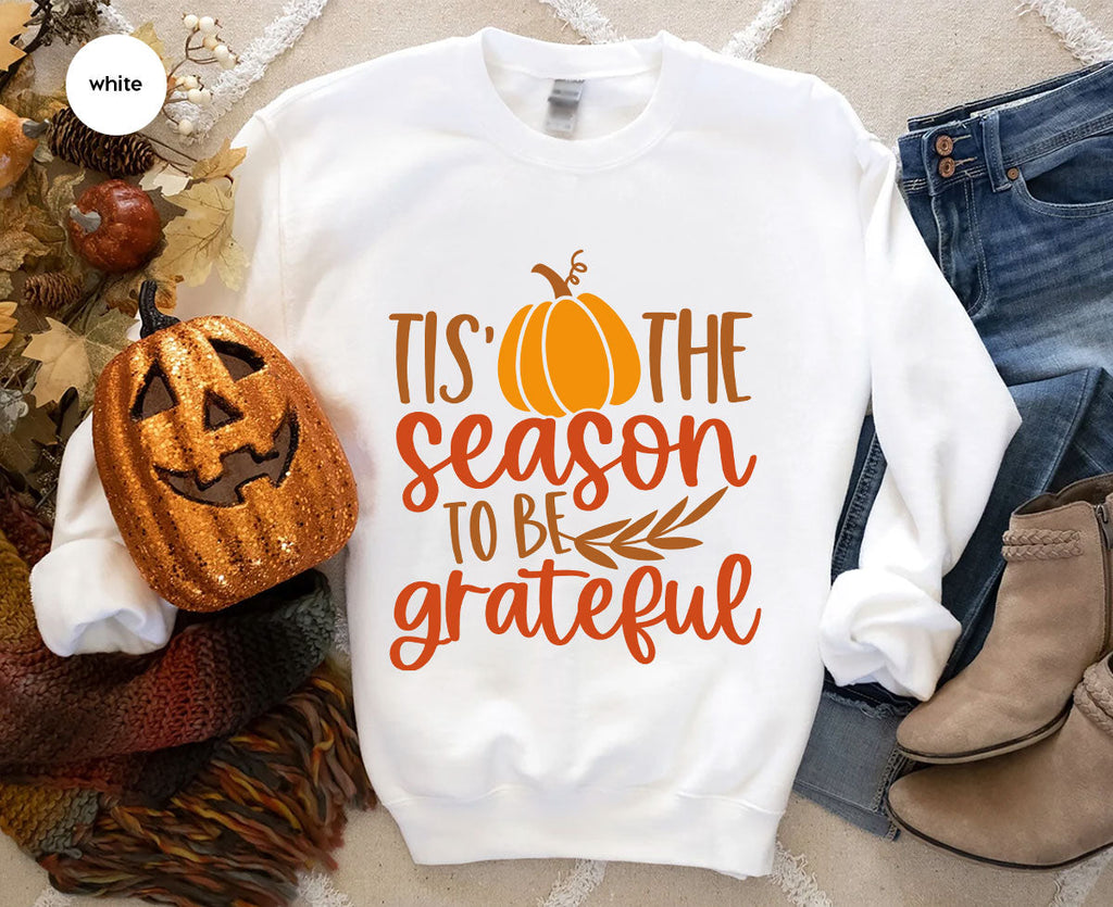 Fall T-Shirt, Autumn Crewneck Sweatshirt, Thanksgiving product image 119