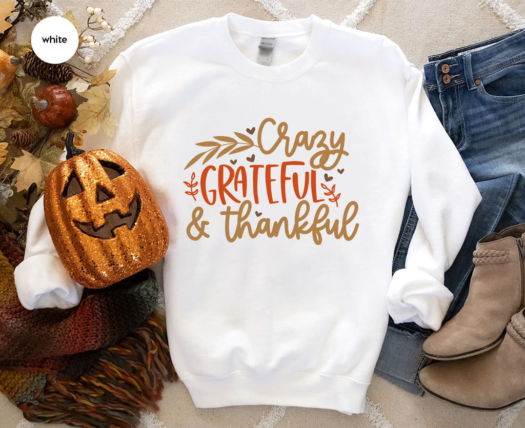Funny Fall T Shirt, Gift for Her, Crazy Grateful Thankful product image 73