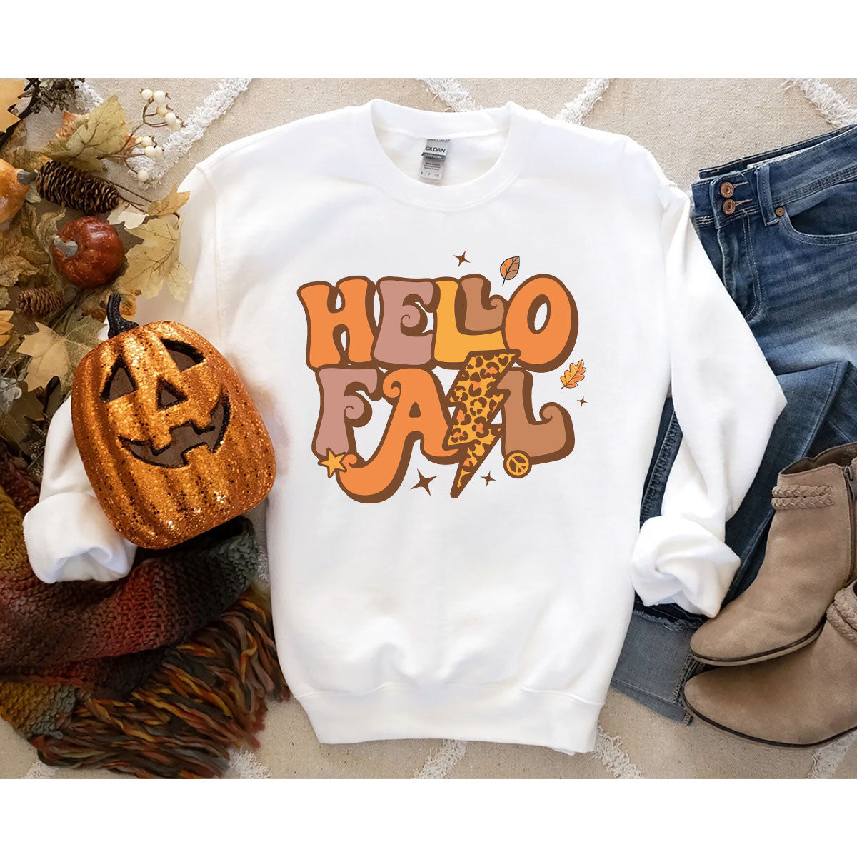 Hello Fall Shirt, Halloween T-Shirt, 2022 Hoodie, Long product image 38