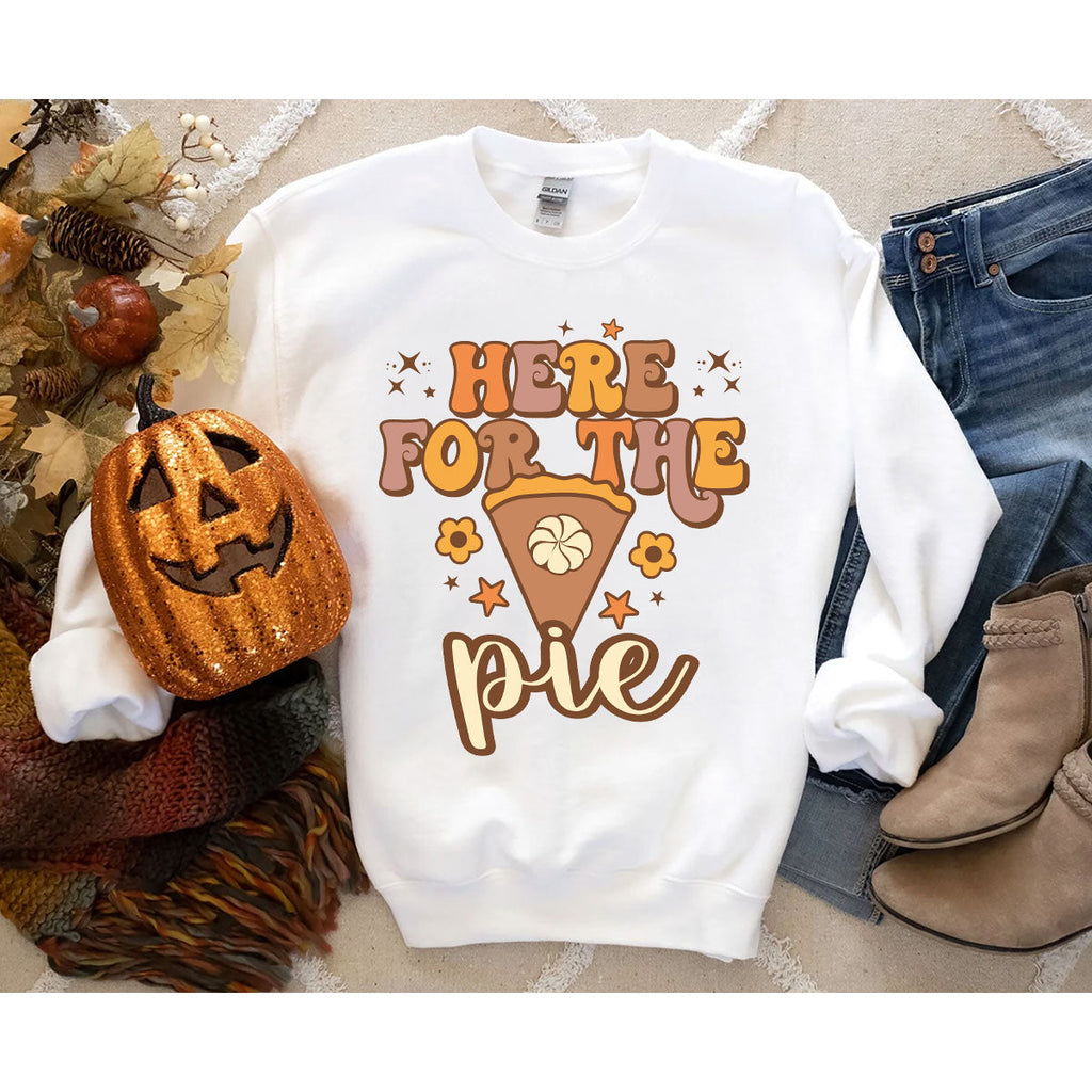 Here For The Pie Shirt, Funny Halloween Cute Hoodie and product image 38