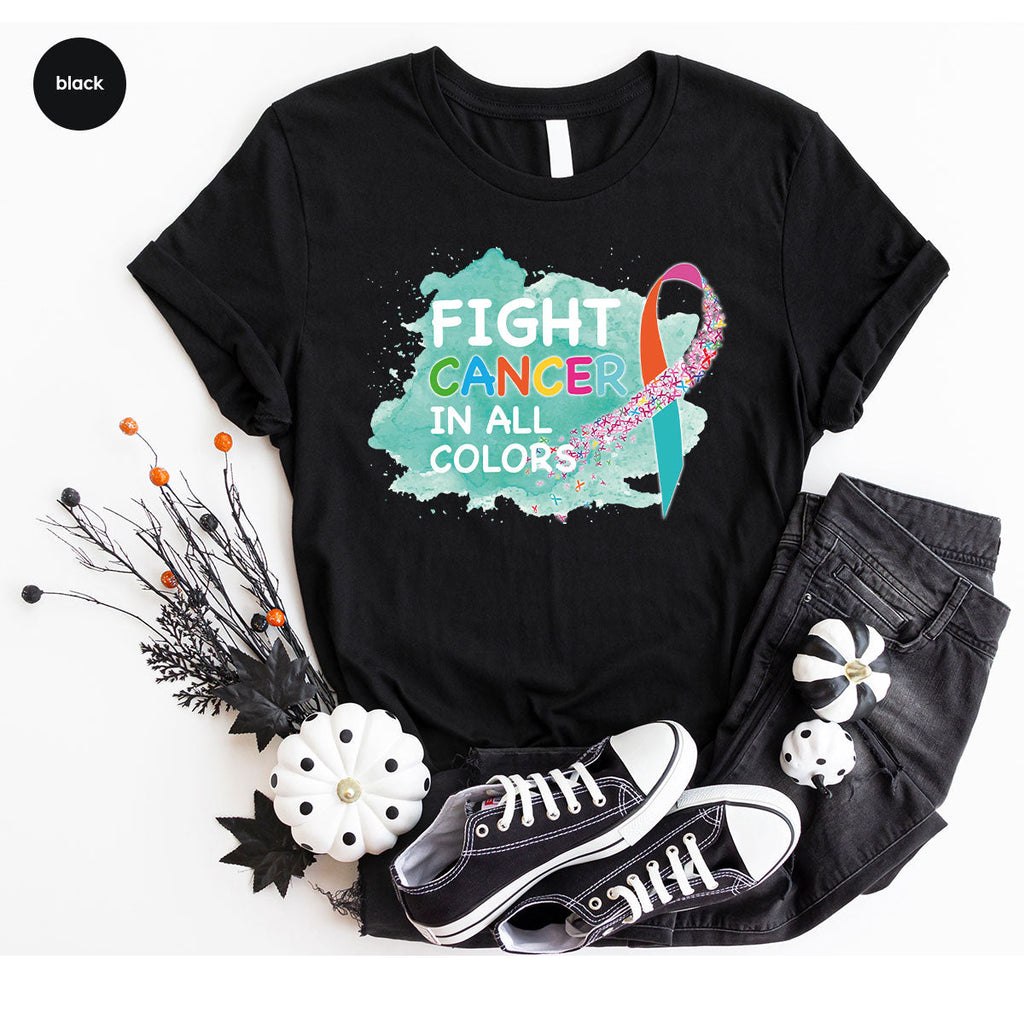 Fight Against Cancer Shirt, Warrior T-Shirt, With All Colors product image 16