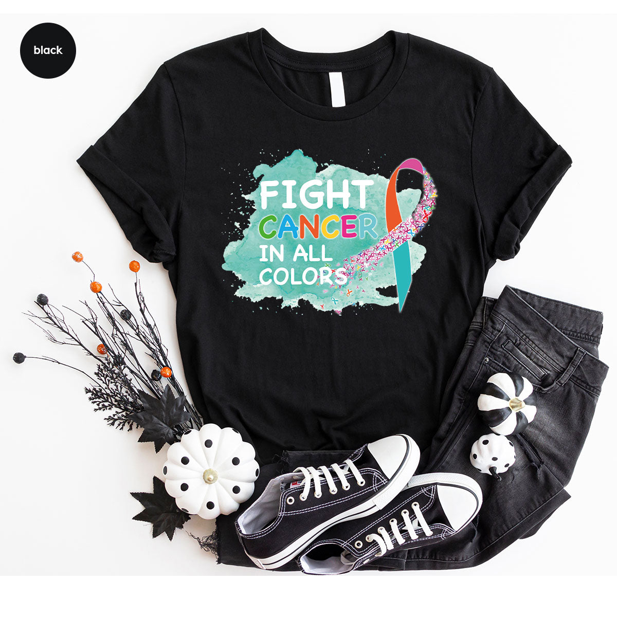Fight Against Cancer Shirt, Warrior T-Shirt, With All Colors product image 16