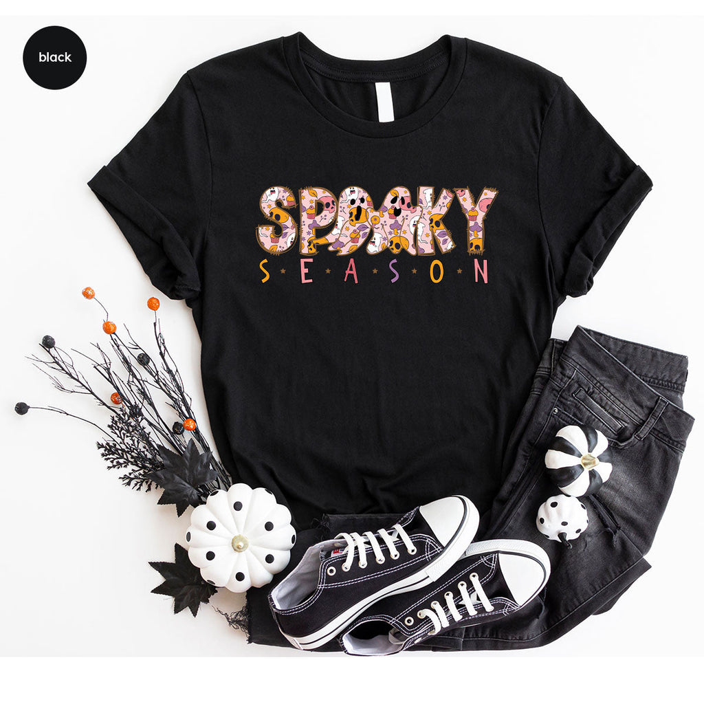Ghost Graphic Tees, Cute Kid Halloween Shirt, Spooky product image 71