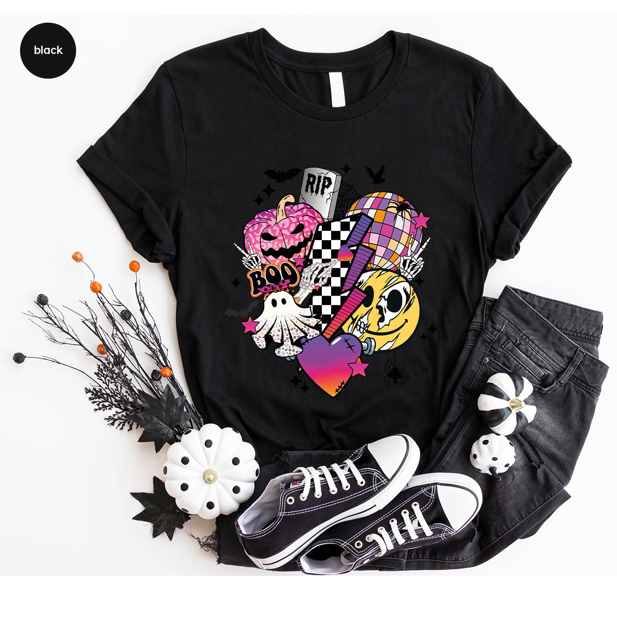 Halloween Shirt, Gifts, Spooky Season Pumpkin Graphic Tees product image 60