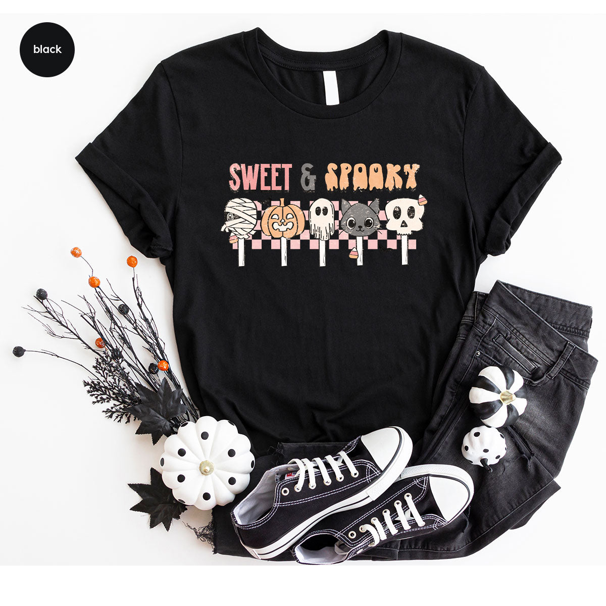 Retro Pumpkin T Shirt, Vintage Cat T-Shirt, Sweet Toddler product image 59