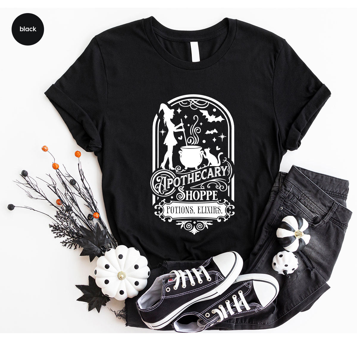 Funny Witch Shirt, Halloween Party Tshirt, Apothecary product image 69