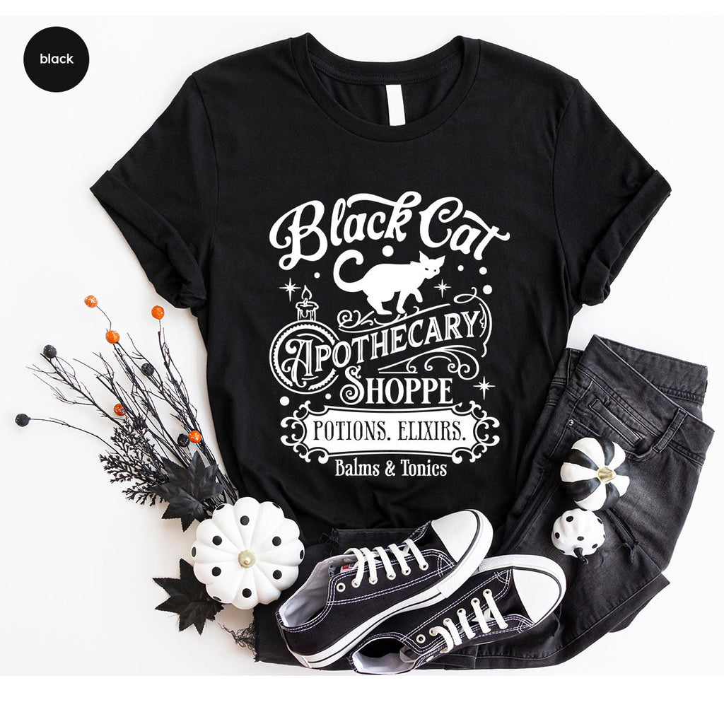 Halloween Party T-Shirt, Spooky Sweatshirt, Gifts, Cat product image 1