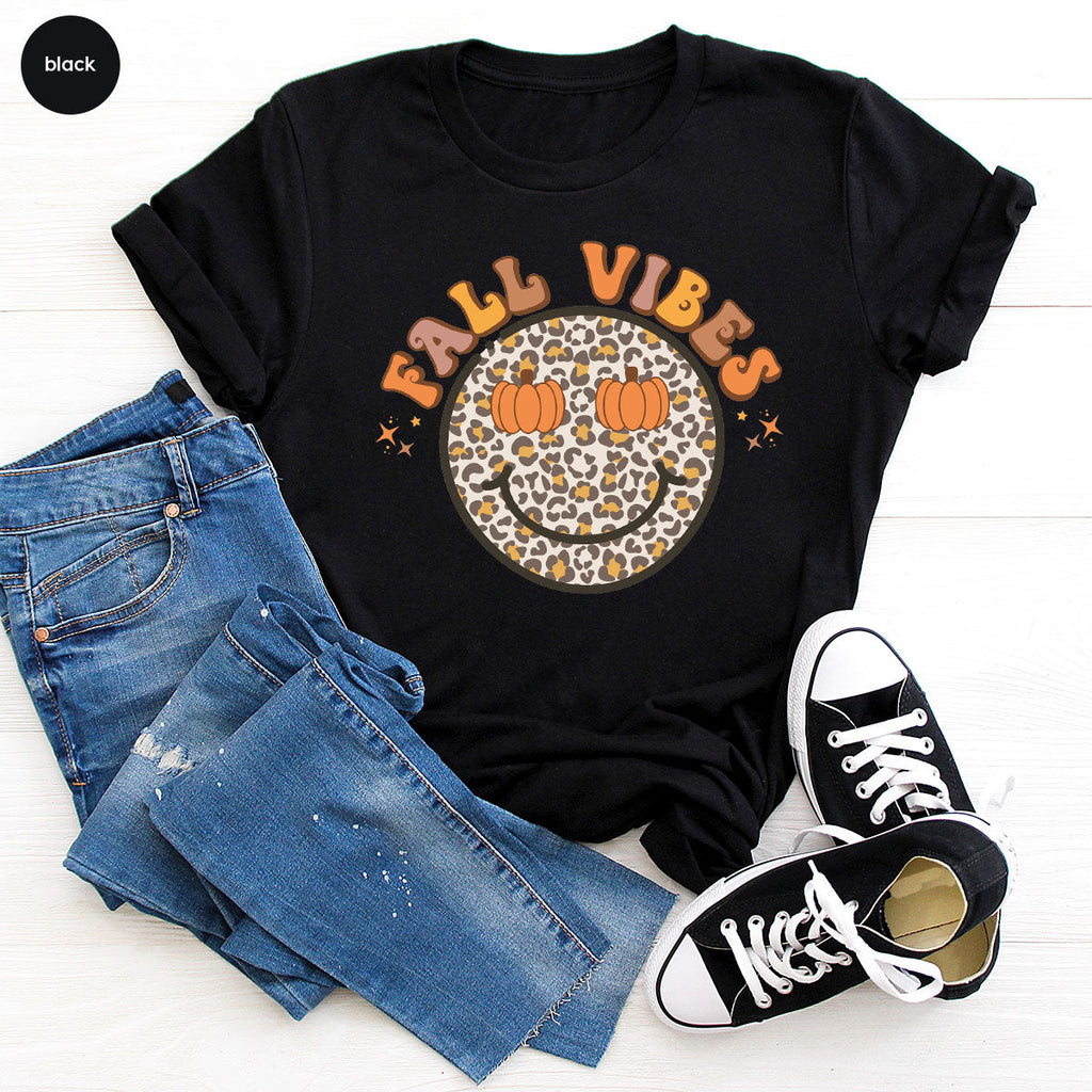 Fall Vibes Smile Shirt, 2022 T-Shirt, Funny Thanksgiving product image 5