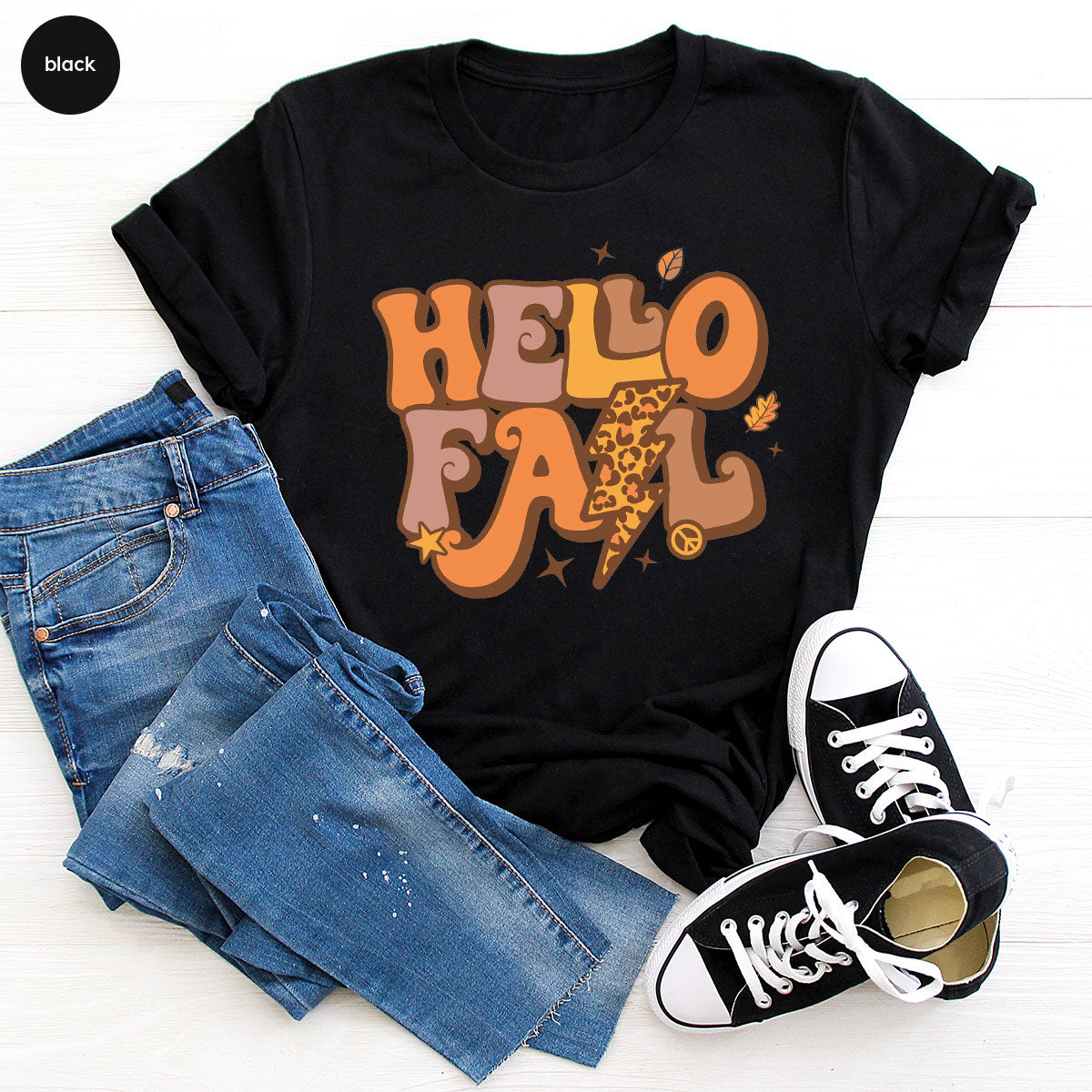 Hello Fall Shirt, Halloween T-Shirt, 2022 Hoodie, Long product image 13