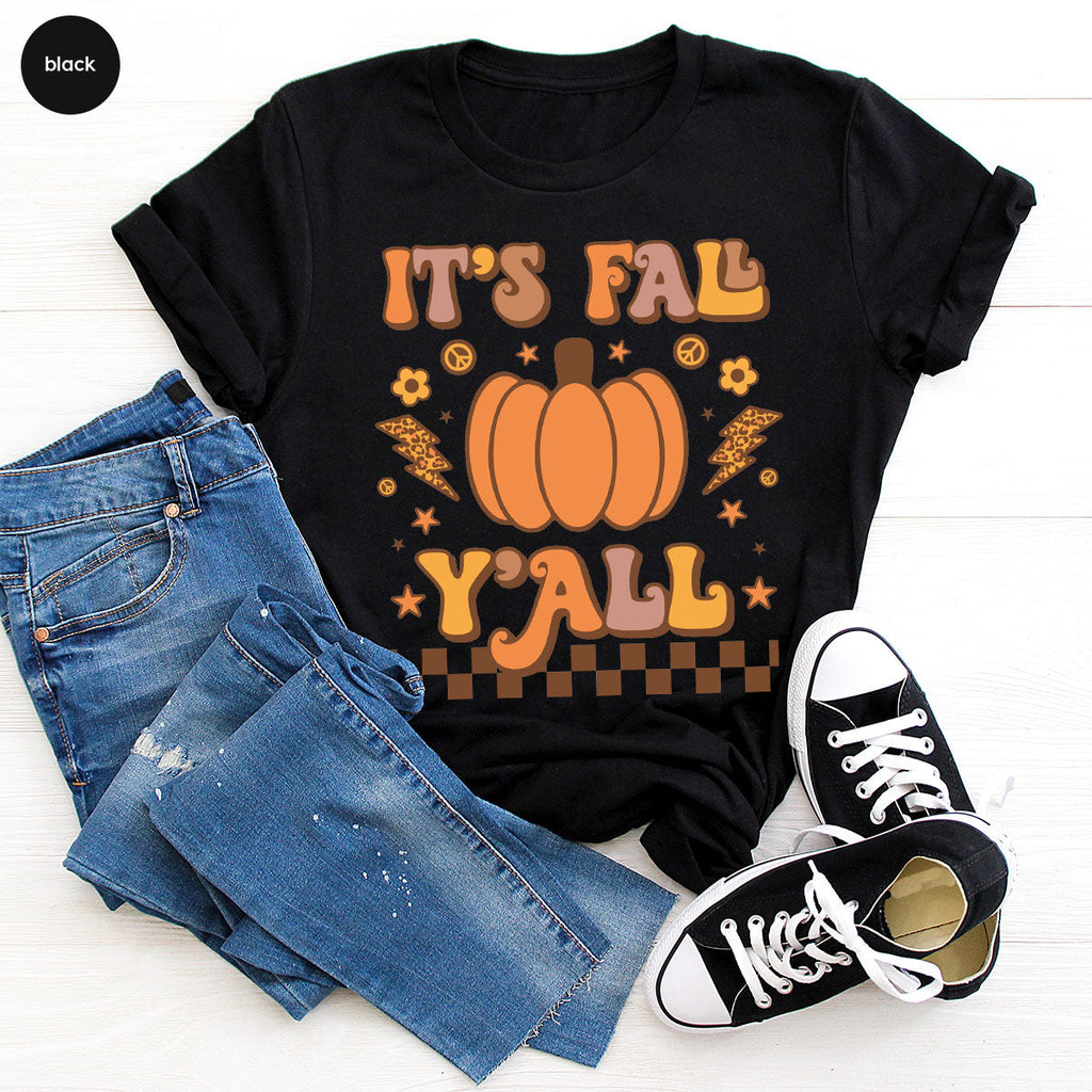 Halloween Fall Shirt, It's Y'Fall T-Shirt, Hoodie, Long product image 9
