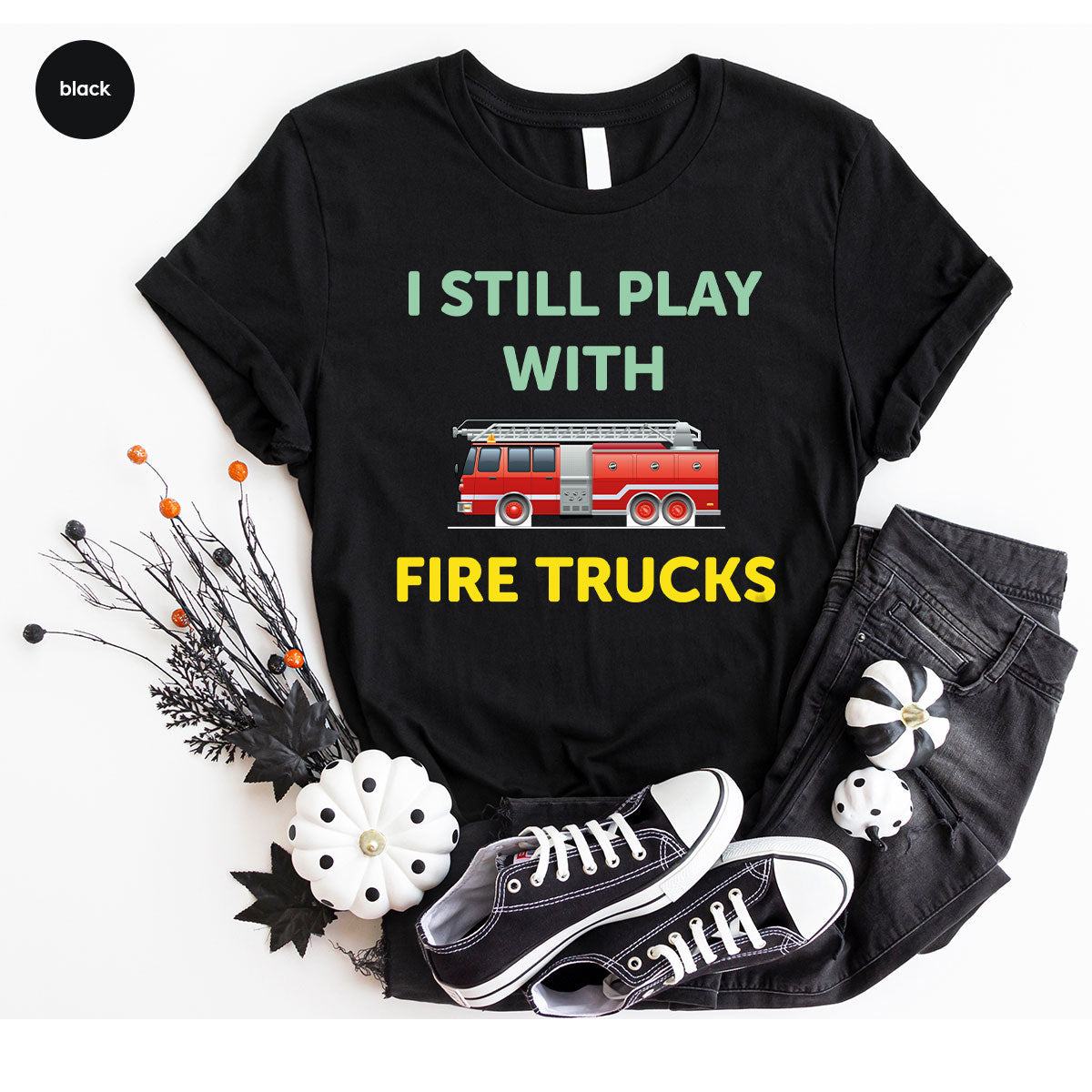 Fire Truck Shirt, Funny Fighter T-Shirt, Fireman Tee product image 27