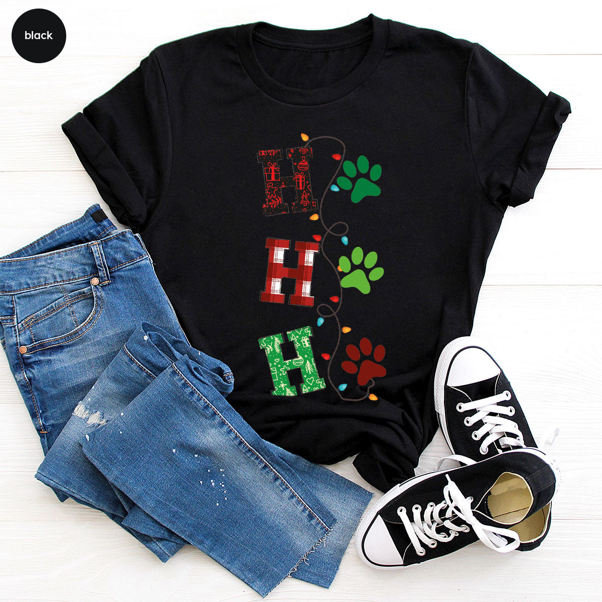 Christmas Cat Shirt, Santa Clause T-Shirt For Mom, Pet product image 13