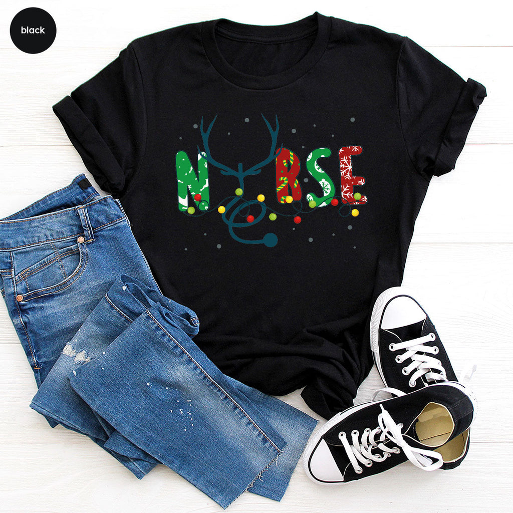 Christmas Nurse Shirt, Health Employee T-Shirt, Gift for product image 3