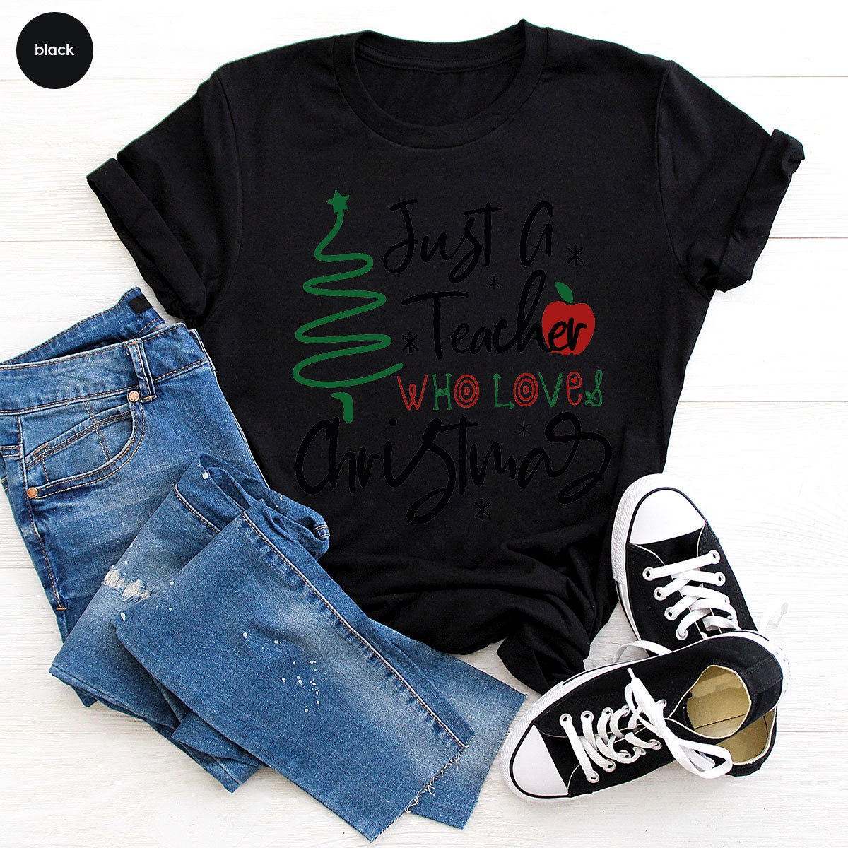 2023 Christmas Love Shirt, Just A Teach Who Loves Tee, Xmas product image 13