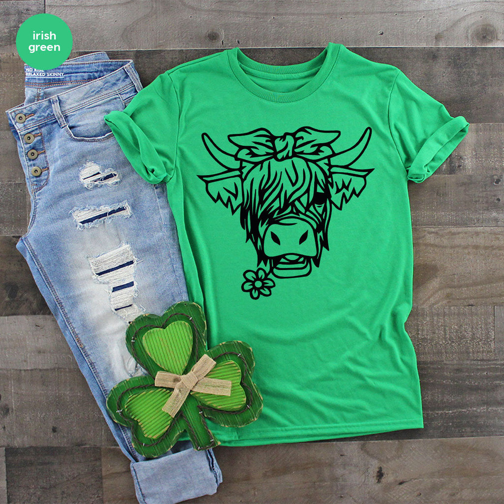 Cool Bull Shirt, With Flower T-Shirt, Funny product image 9