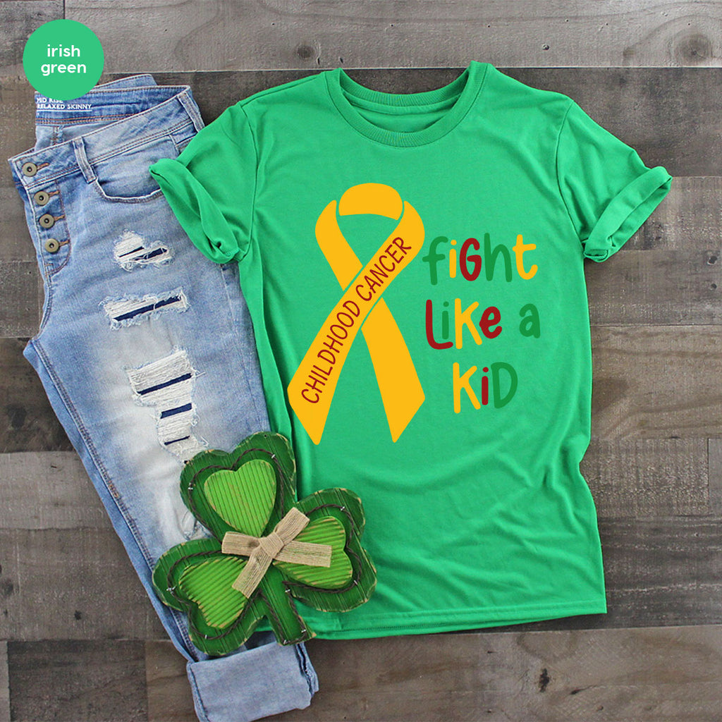 Fighting Like A Kid Shirt, Cancer Fight Childhood Canver product image 23