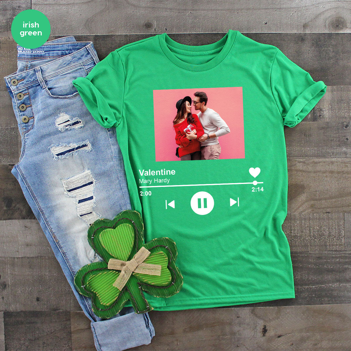 Custom Photo Valentine's Day Shirt, Personalized Gift product image 98
