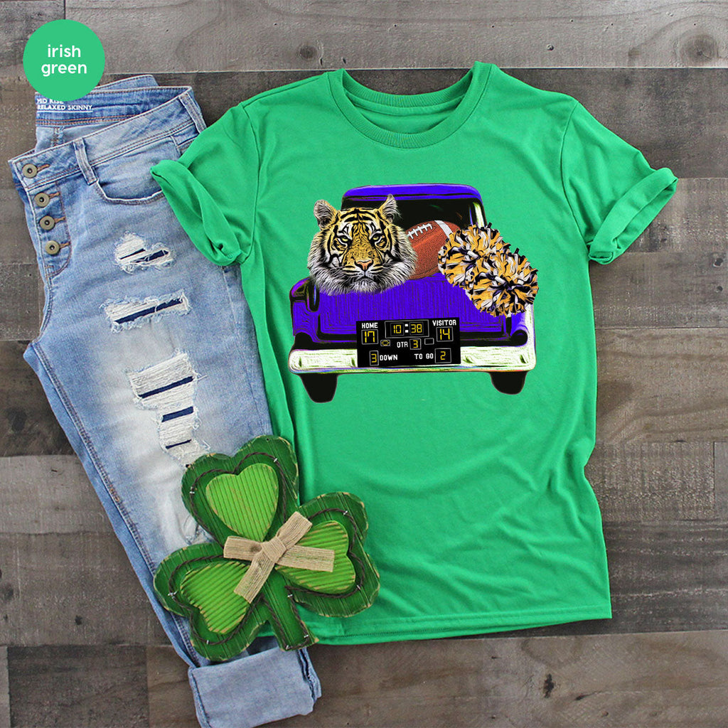 Football Truck Shirt, Tiger Graphic Tees, Mom TShirt, Gifts product image 50